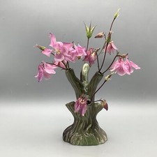 Vtg tree trunk Vase, ceramic