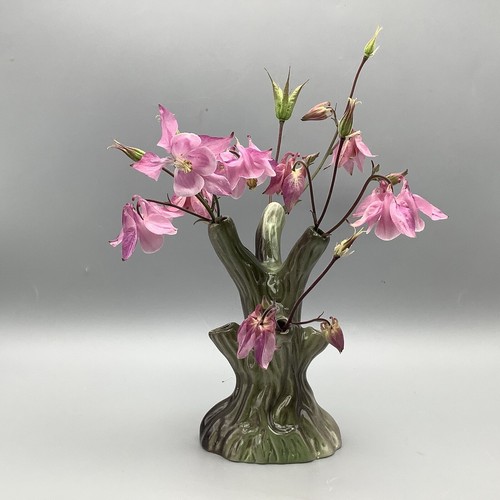 Vtg tree trunk vase ceramic - vtg, vase,