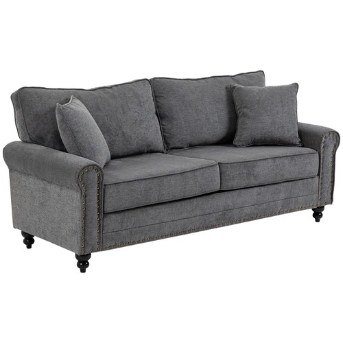 Homcom fabric sofa - fabric, 3