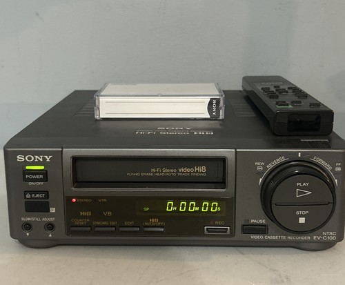 Sony c100 hi8 video8 vcr - ev-c100,