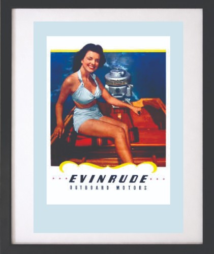Framed print evinrude - framed,
