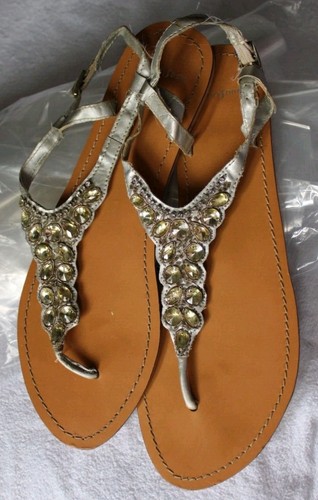 Monsoon sandals size silver - sandals,
