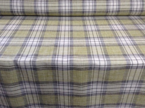 Linen check plaid - check,
