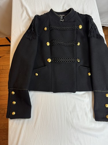 Zara black military jacket - military,