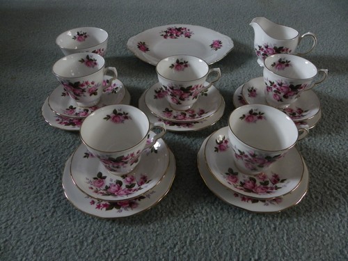 Queen anne bone china set - china,