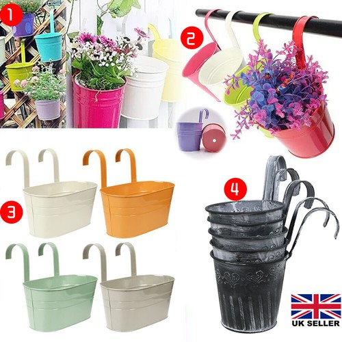 Metal flower pots colour - flower,