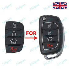 ?? Hyundai 4 button Key Fob Replacement Rubber Pad i10 i20 i30 i40 ix35 ix45