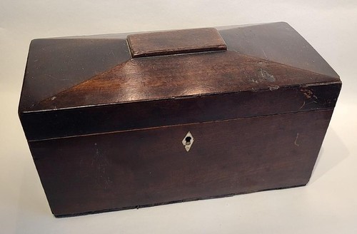 Antique tea caddy - antique,