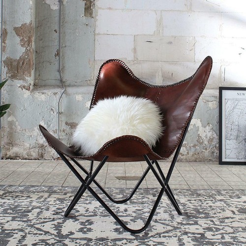 Handmade vintage brown leather - vintage,