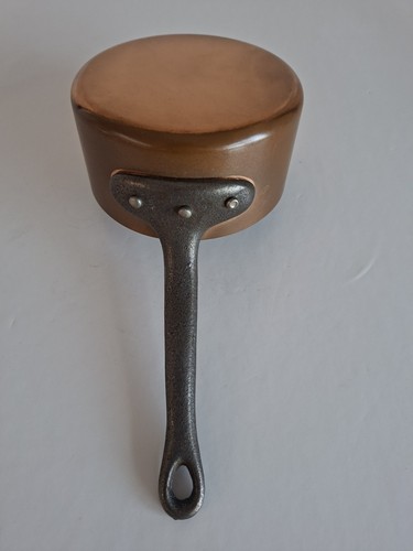 Vintage french copper saucepan - french,