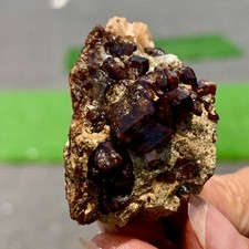 38G Natural Garnet with Rock Gorgeous rough raw Crystal Mineral Specimen