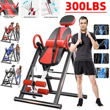 300lbs Heavy Duty Gravity Inversion Table Back Therapy Fitness Inverter Machine