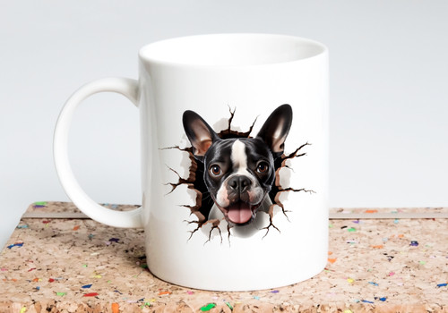 Free post boston terrier - boston, 3d
