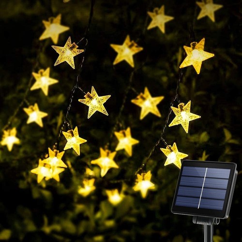 100 led solar string lights - led,