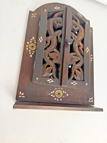 Vintage wood framed mirror - vintage,