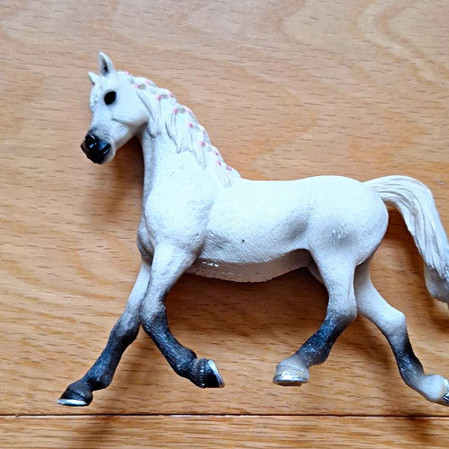 Schleich white plastic - white, horse