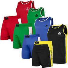 KINETO Kids Boxing Shorts and Vest Set | Training & Fight Gear | 4 Colors, Sizes