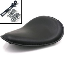 Black Slim Solo Bobber Seat With Fixings