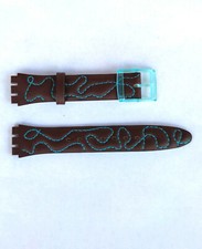 SWATCH Strap x GENT TURQUOISE - GL111 - 2002- NEW - LEATHER STRAP