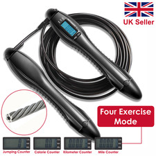Digital LCD Jumping Skipping Rope Calories Counter Timer Gym Fitness Adjustable