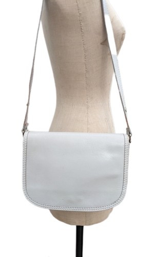 Vintage leather bag grey - leather,
