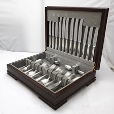 WINDSOR Pattern Thomas Turner & Co Silver Service 50 Piece Canteen of Cutlery