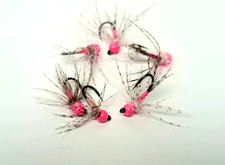 Euro Nymph Fly Pink n Partridge Size 12 14 16 jig Trout Grayling Tungsten 5or10