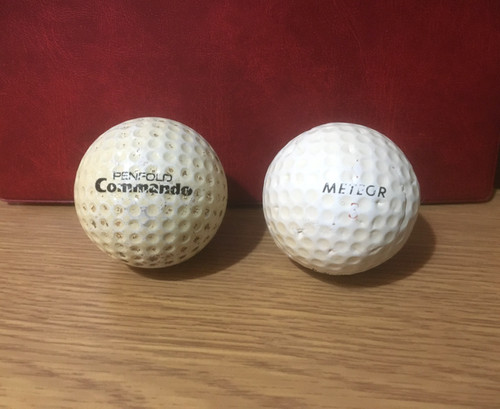 Vintage pair golf balls - pair,