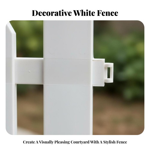 White plastic picket - plastic,