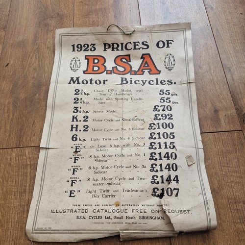 Vintage 1923 bsa - 1923,