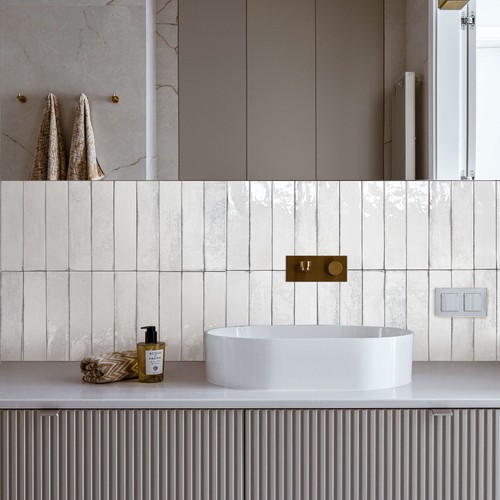 Brick white metro ceramic wall - metro,