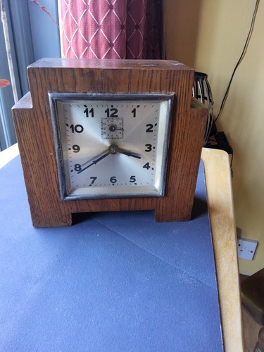 Vintage small art deco oak - vintage,