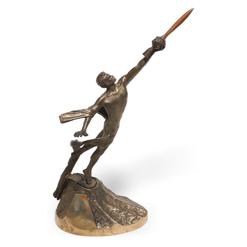 Antique art deco bronze male - antique,