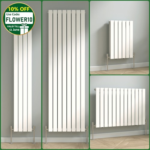 Designer flat panel radiator - panel,