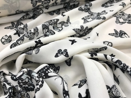 Silk look crepe chine - silk, de
