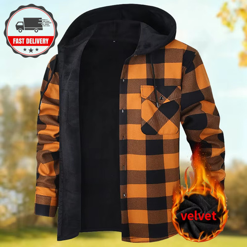 Mens hooded lumberjack plaid - mens,