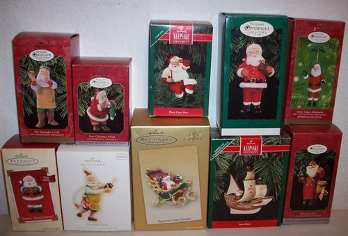 Hallmark santa ornaments coca - hallmark,