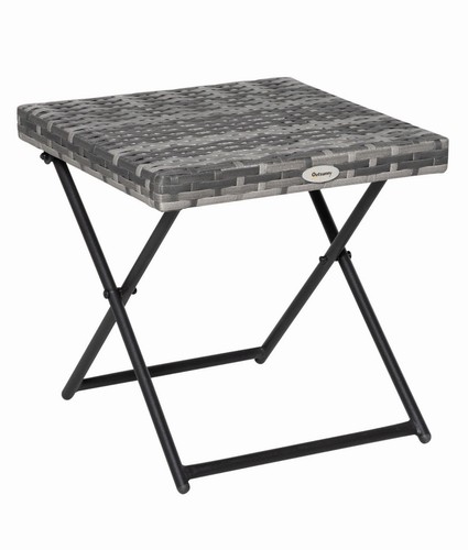 Outsunny folding square rattan - folding,