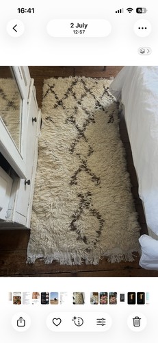 Vintage moroccan wool rug - moroccan,