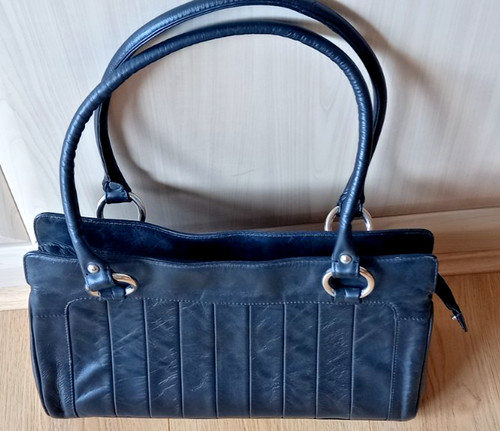Vintage real leather black - real,