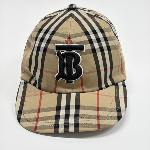 Burberry logo check cap - check,