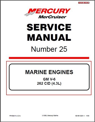 1998 2016 mercruiser 25 gm - 1998-2016,