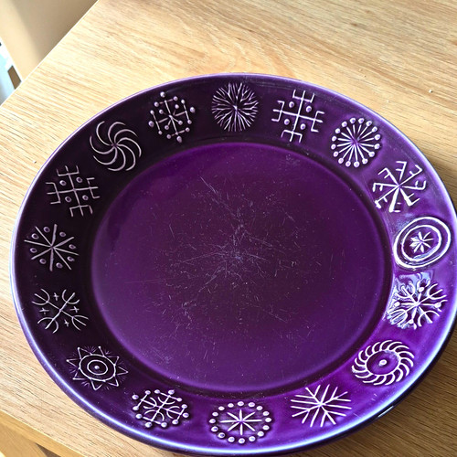 Portmeirion totem purple plate - purple,