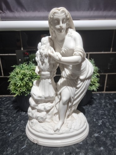 Parian ware figurine harvest - parian,