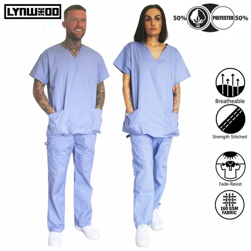 Medical scrub unisex top tunic - unisex,