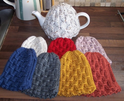 New hand knitted tea cosy - knitted, for