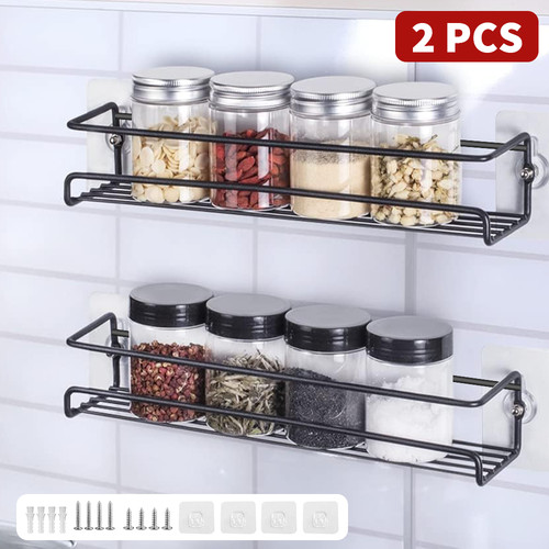 2pcs spice jar rack - 2pcs,