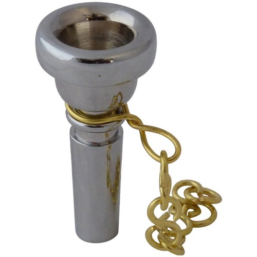 Bugle plated brass mouthpiece - plated,