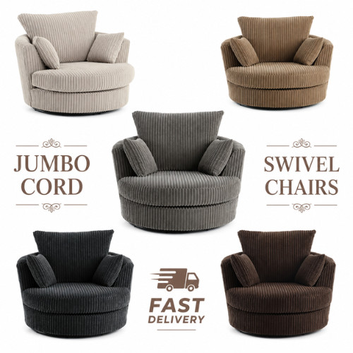 Jumbo cord sofa swivel cuddle - cord,