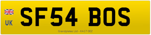 Private number plate sf54 - sf,